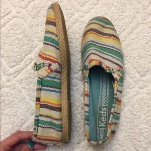Keds Striped Slip-On Sneakers